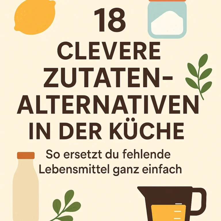 18 Clevere Zutaten-Alternativen in der Küche: So ersetzt du fehlende Lebensmittel ganz einfach