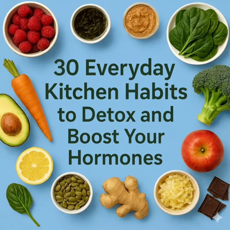 30 tägliche Küchengewohnheiten zur Entgiftung und zur Unterstützung deiner Hormone